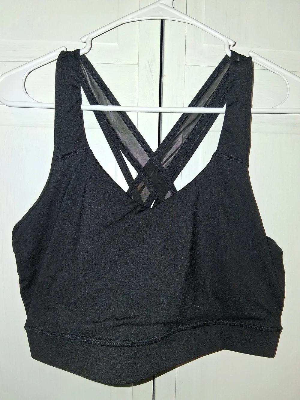 Avia Black Crisscross Back Sports Bra
